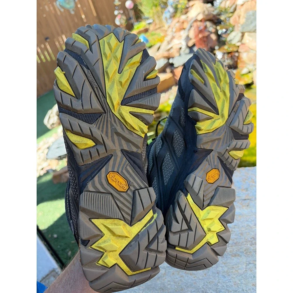 Merrell Moab FST Mid Waterproof Hiking Boots Mens 13 Olive Black Vibram J35759